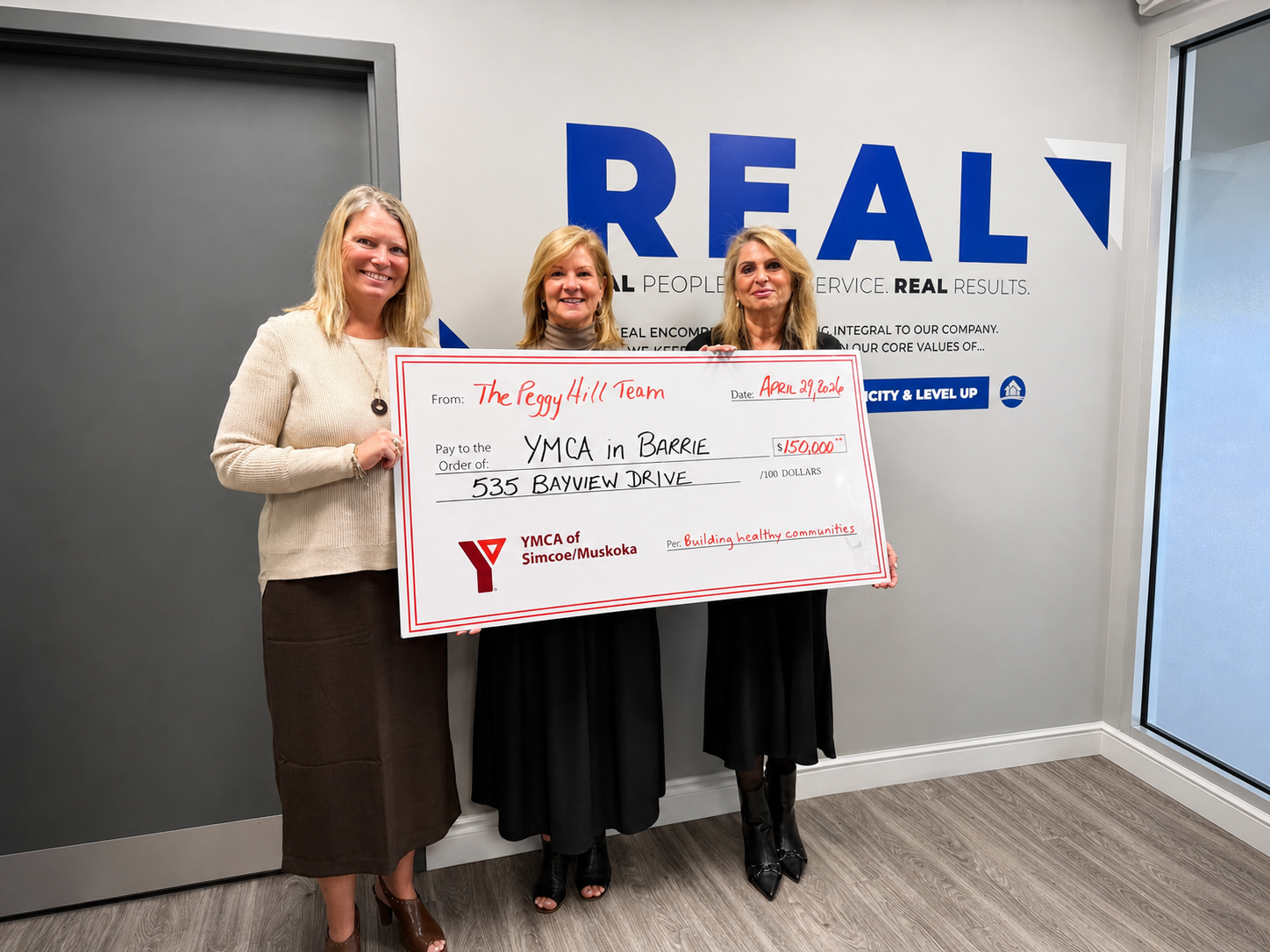 Peggy Hill Team Real Estate Brokerage Inc. Donates $150,000 to the New YMCA in Barrie Towards Inclusive Child Minding Space - YMCA of Simcoe Muskoka