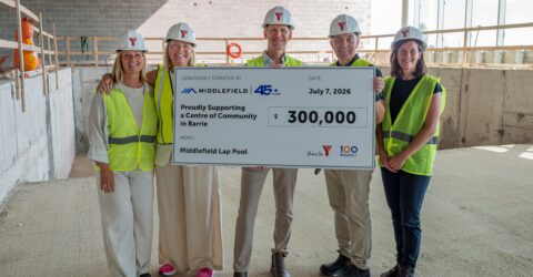 Middlefield Charitable Foundation Donates $300,000 to New YMCA in Barrie, Naming the ‘Middlefield Lap Pool’ - YMCA of Simcoe Muskoka
